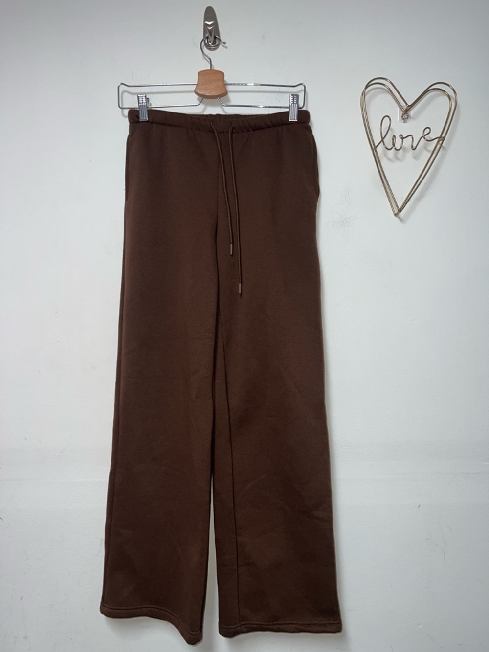 Chrome Riot brown  Sweatpants Lounge Joggers Drawstring Waist Size XS